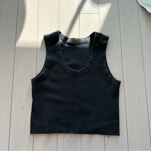 Brandy Melville black cropped tank top